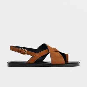 NWT Zara Suede Sandals Size 8